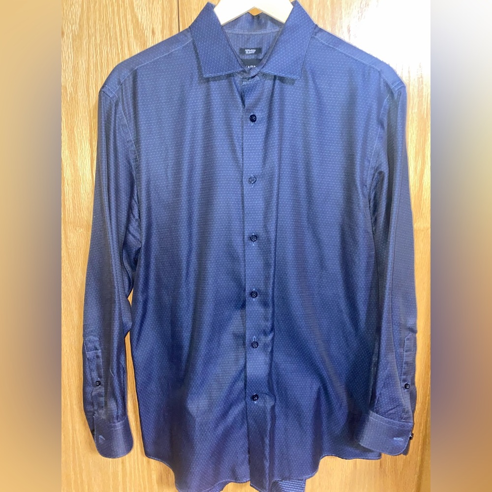 Kenneth Cole | Slim Fit Dress Shirt | Size L, Neck 16 1/2, Sleeves 32/33